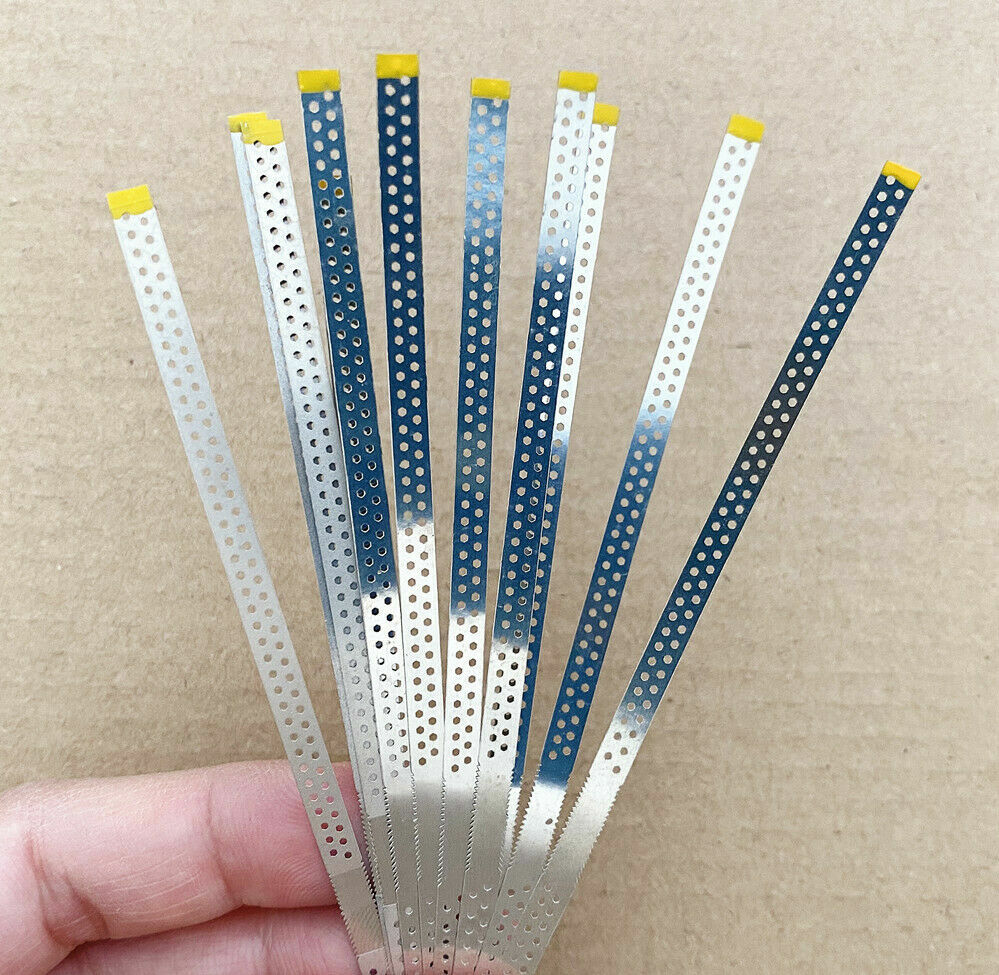 2~40Pcs Dental Teeth Polishing Finishing Strips Strip Stainless Sand Open Saw