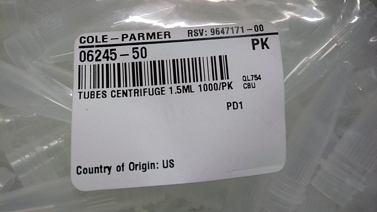 Bio Plas Inc. 4202 5000 Pk 1.5 mL Screw Cap Microcentrifuge Tubes