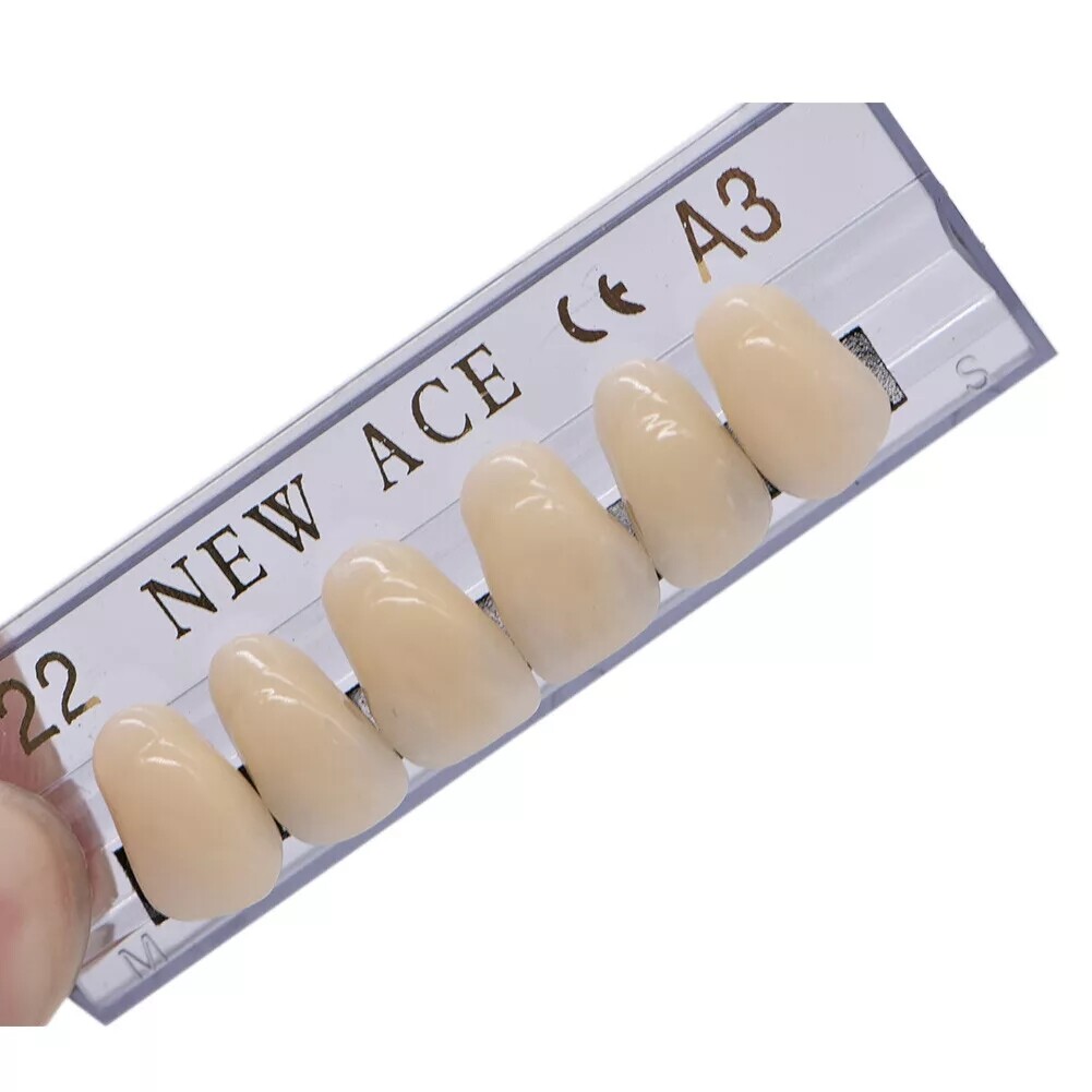 168X Acrylic Resin A1/A2/A3 Dental Denture Teeth Upper Lower Shade 22/23/24# HOT