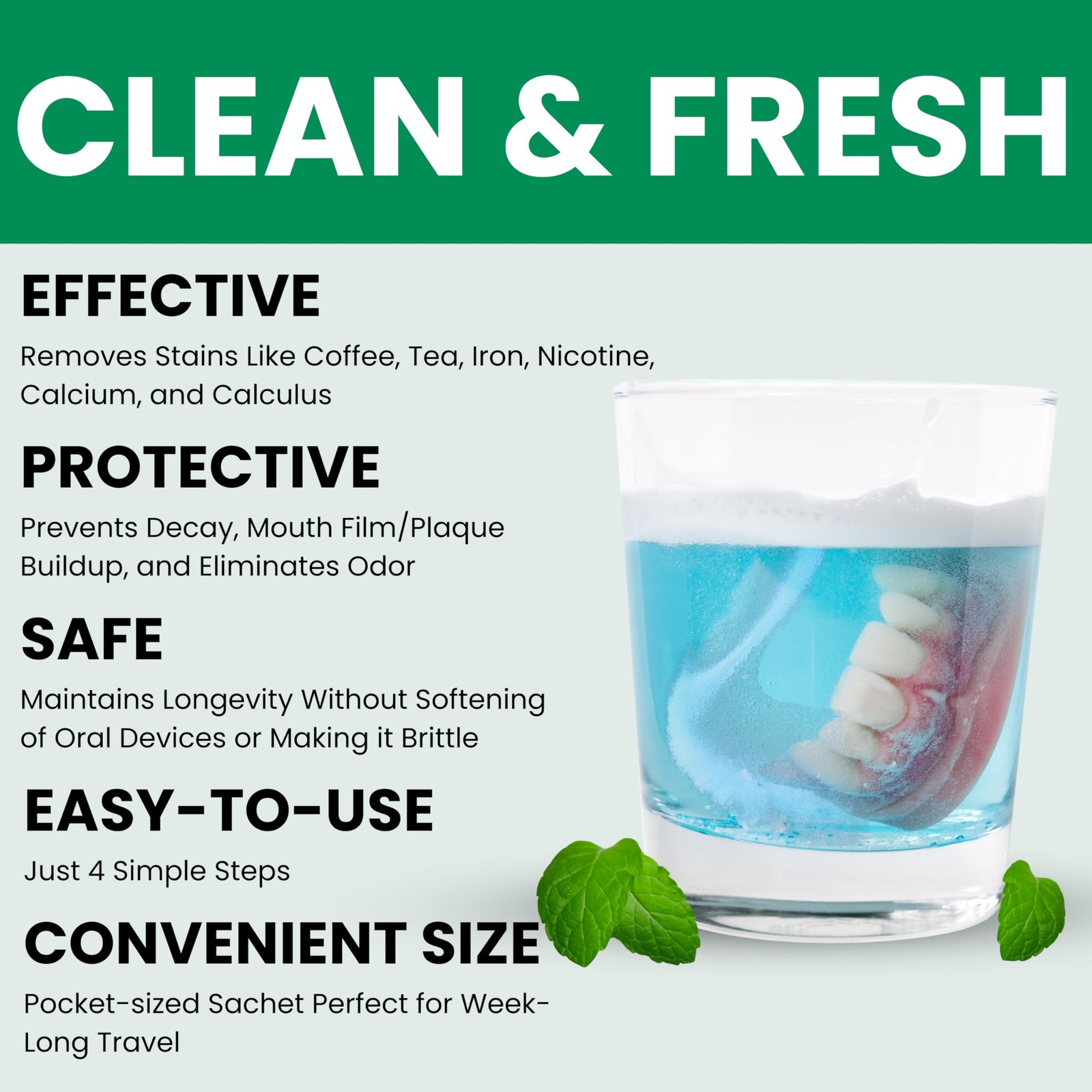 Pro Tech Retainer Cleaner – 180-220 Cleanings (0.17 Per 22 Count (Pack of 1)