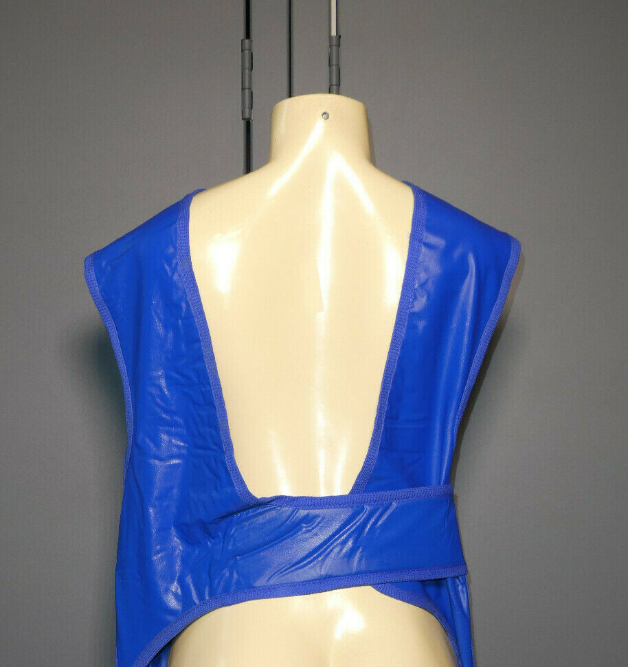 X-Ray Front Protection Apron Size Adult Unisex Large Hoop and Loop Closure Blue