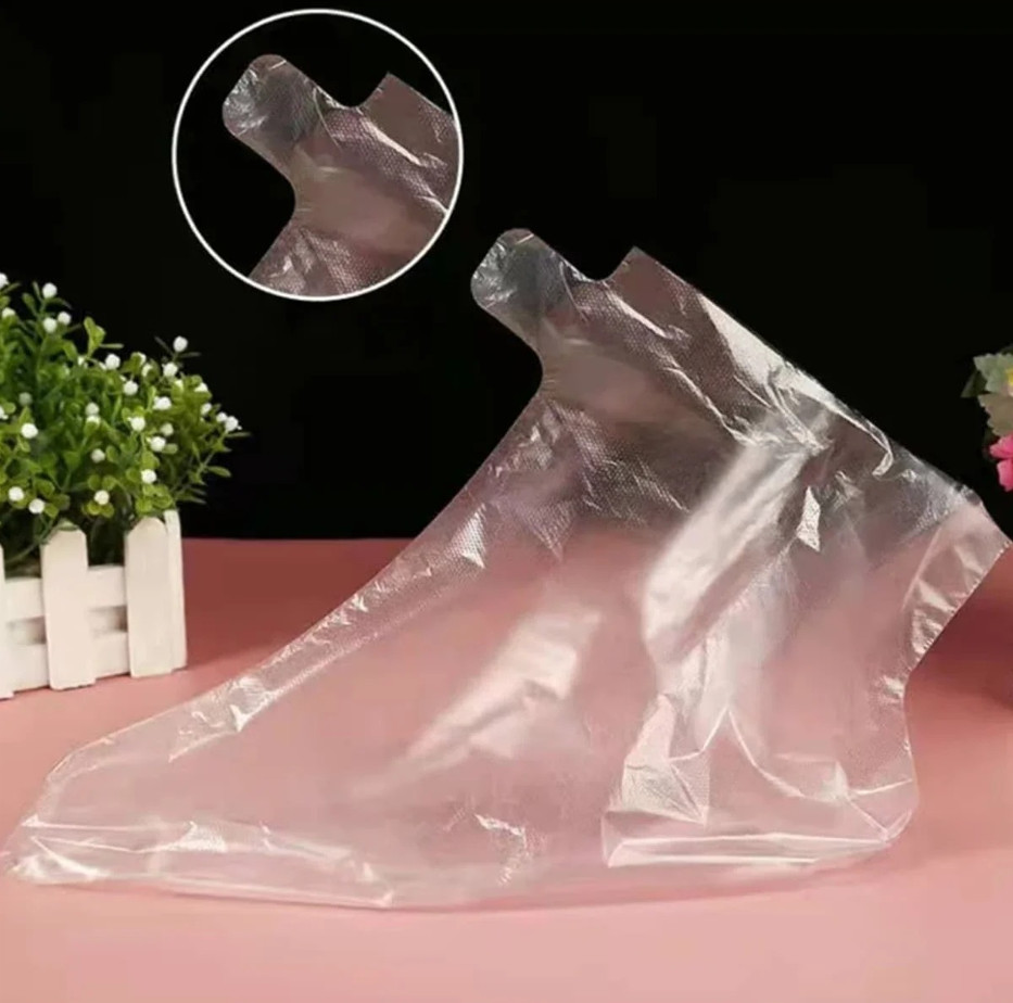 100 Pcs Disposable Foot Mask Cover Waterproof Transparent Pedicure Protection