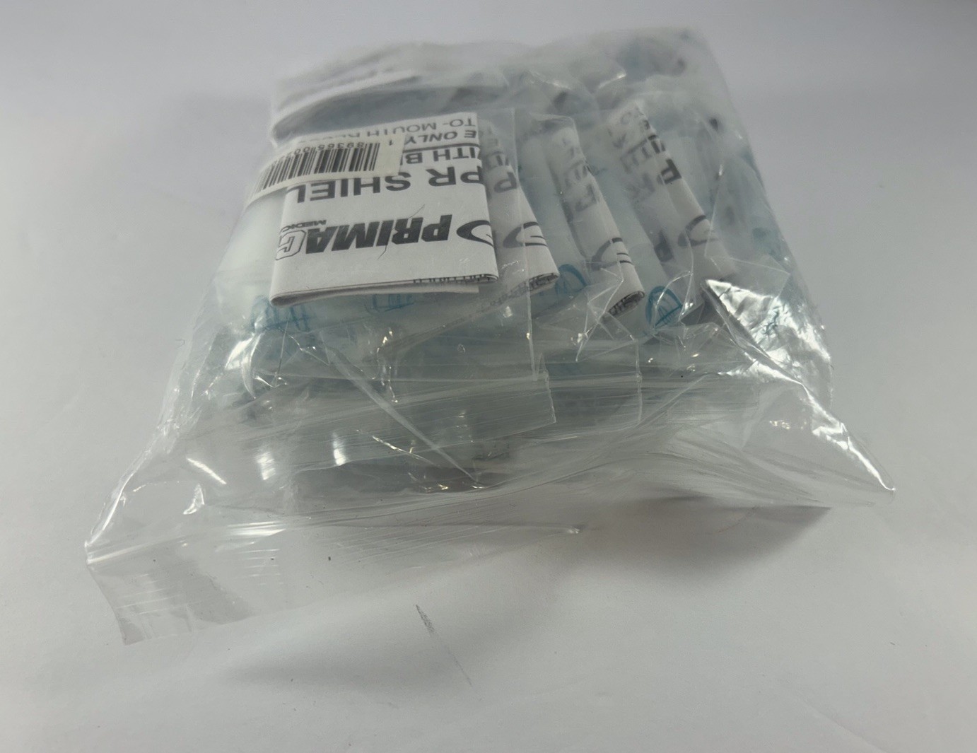 Primacare RS-8632-CS CPR Barrier With One Way Valve Face Shield (Pack of 10)
