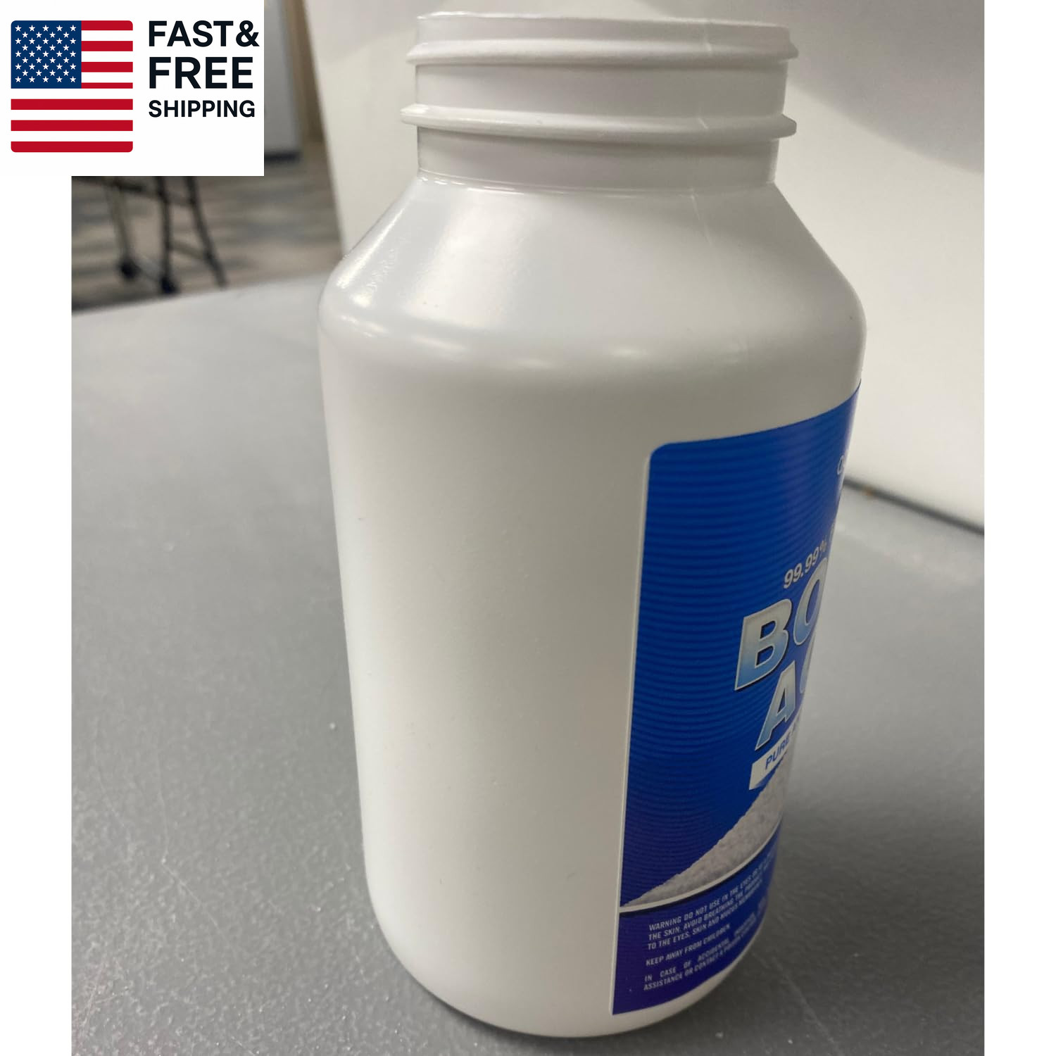 Boric Acid Powder 1Lb, 99.9% Industrial-Grade Strength Fine Powder Multipurpose