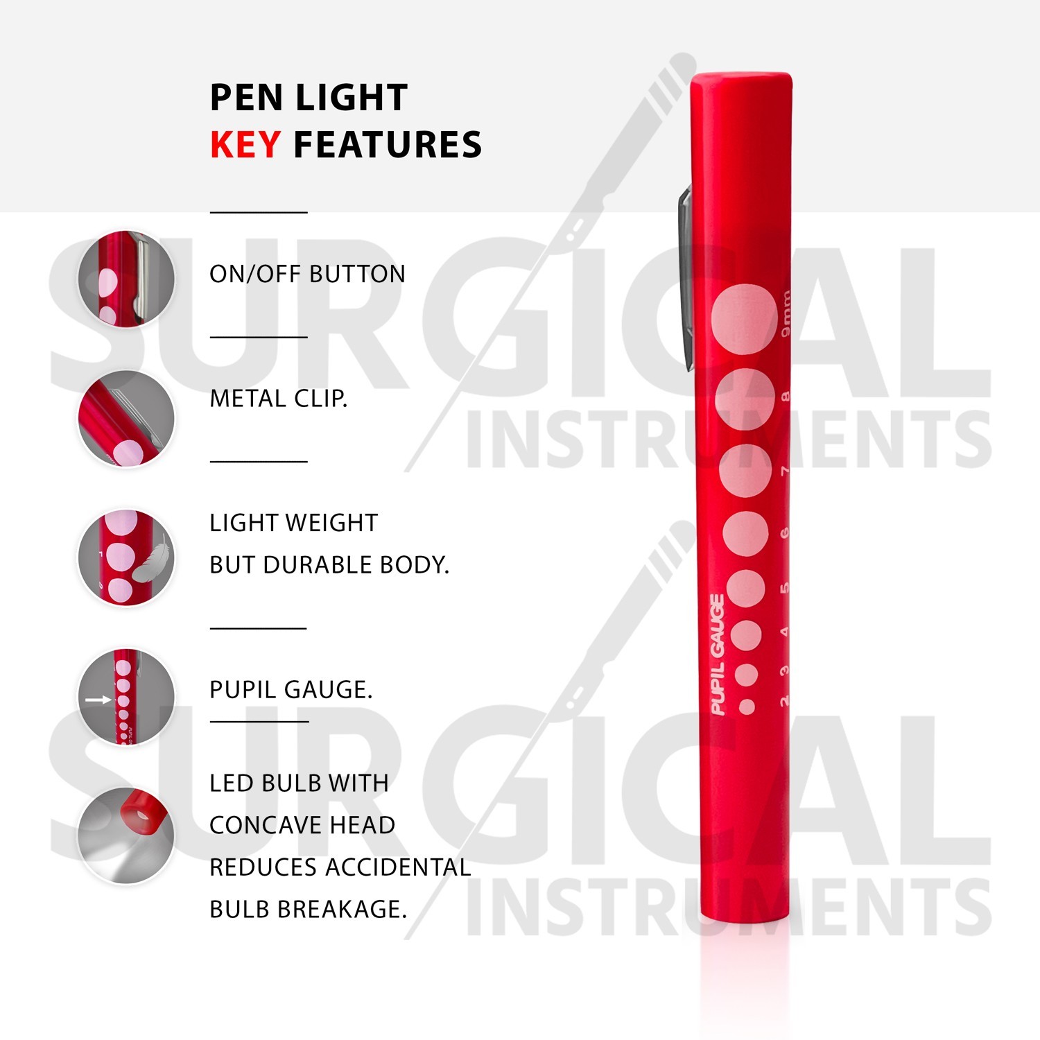 35 pcs Disposable Penlights Diagnostic ENT Emergency Medical – Assorted Colors