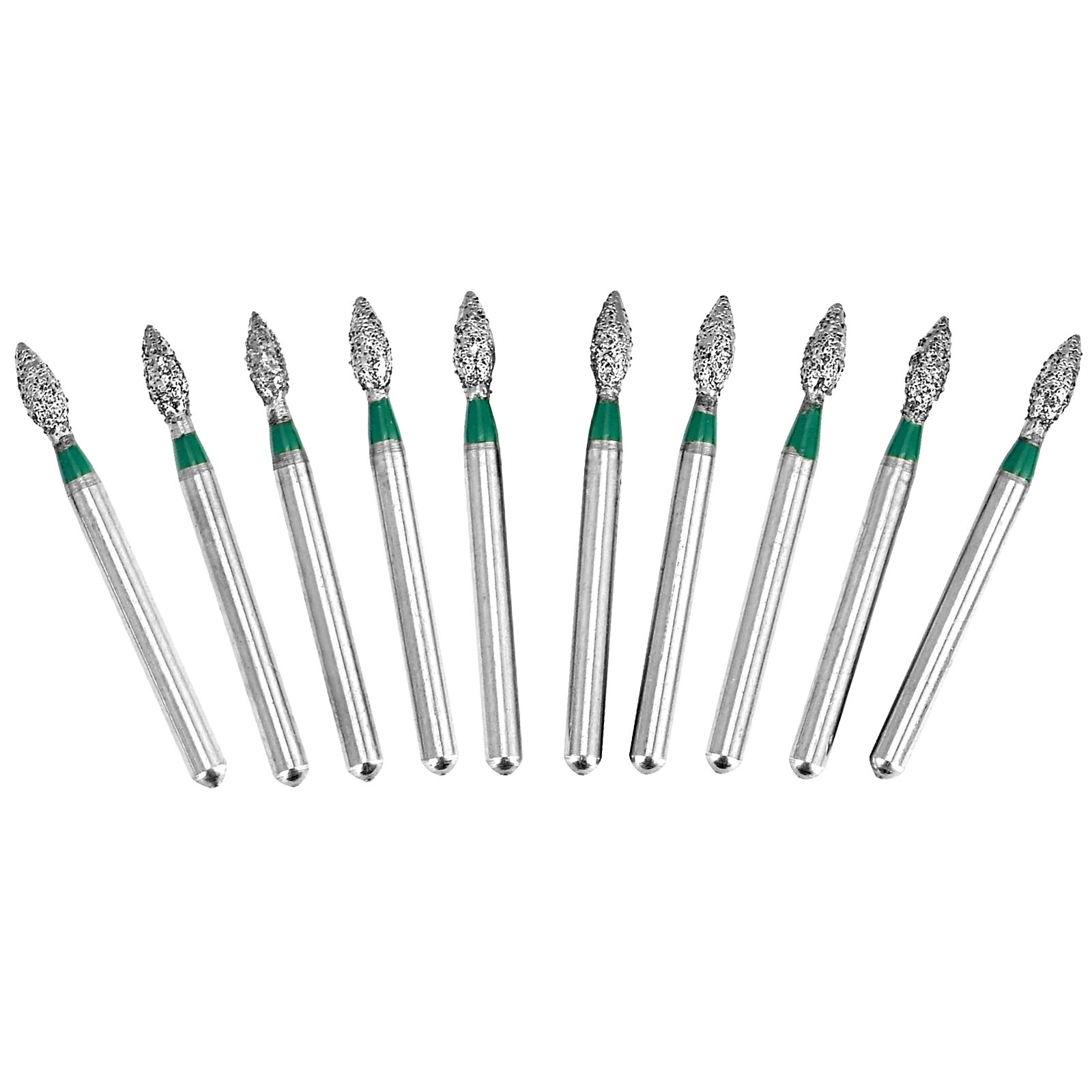 10pcs/Pack Dental Diamond Burs Drill FG Burs for High Speed Contra Angle 1.6mm