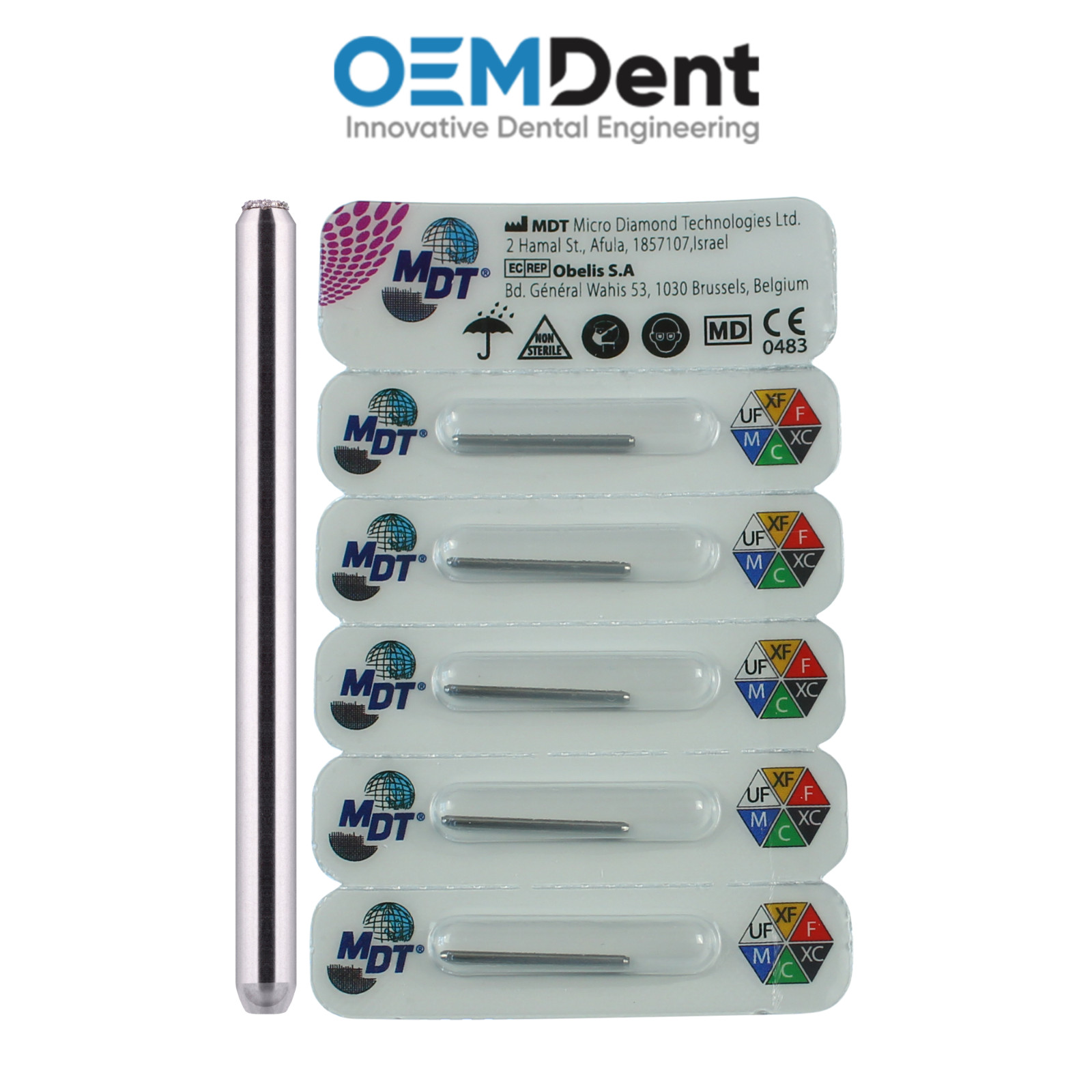 MDT FG Diamond Burs Round End Cutting 179 Crown Prep Contour Smooth Restorations