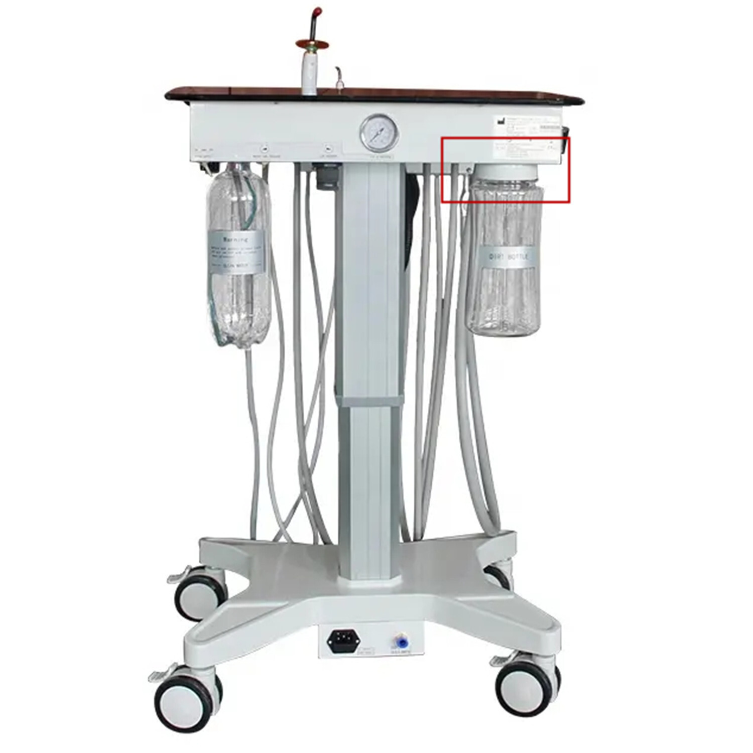 1Pcs Plastic Cover of the Drainage Bottle for Dental Unit Mobile Cart GU-P302S