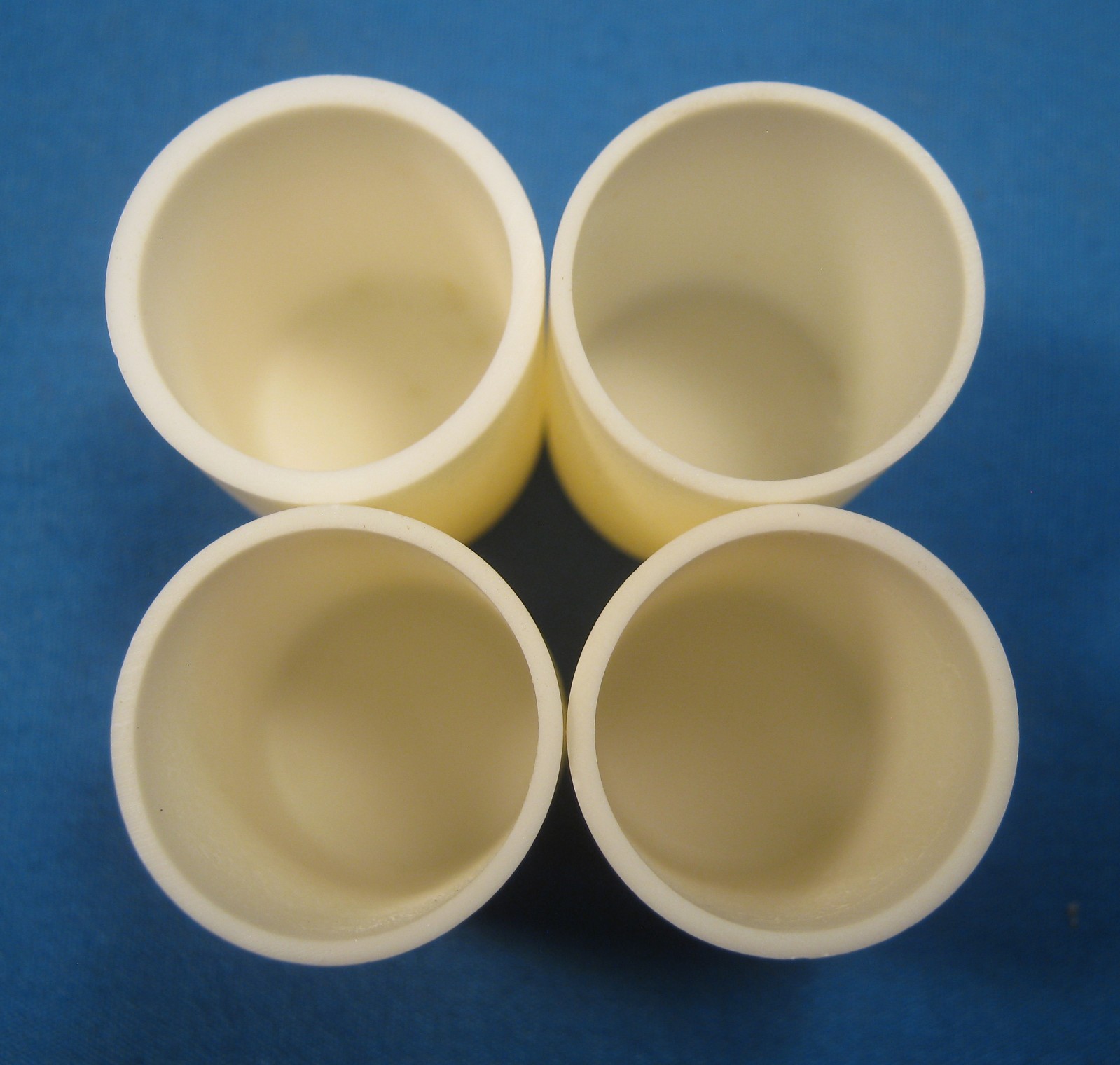 ASSORTED ALUMINA COMBUSTION CRUCIBLES X4 NEW OLD STOCK FREE SHIPPING 2