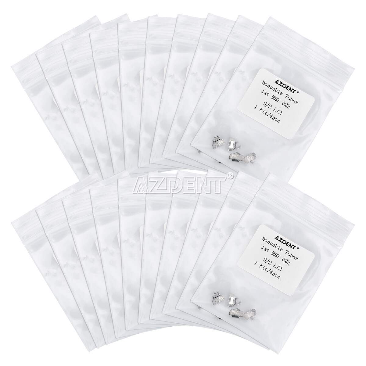 Dental Orthodontic Buccal Tubes Roth/MBT 022 1st Molar Double Tube Non-Conv