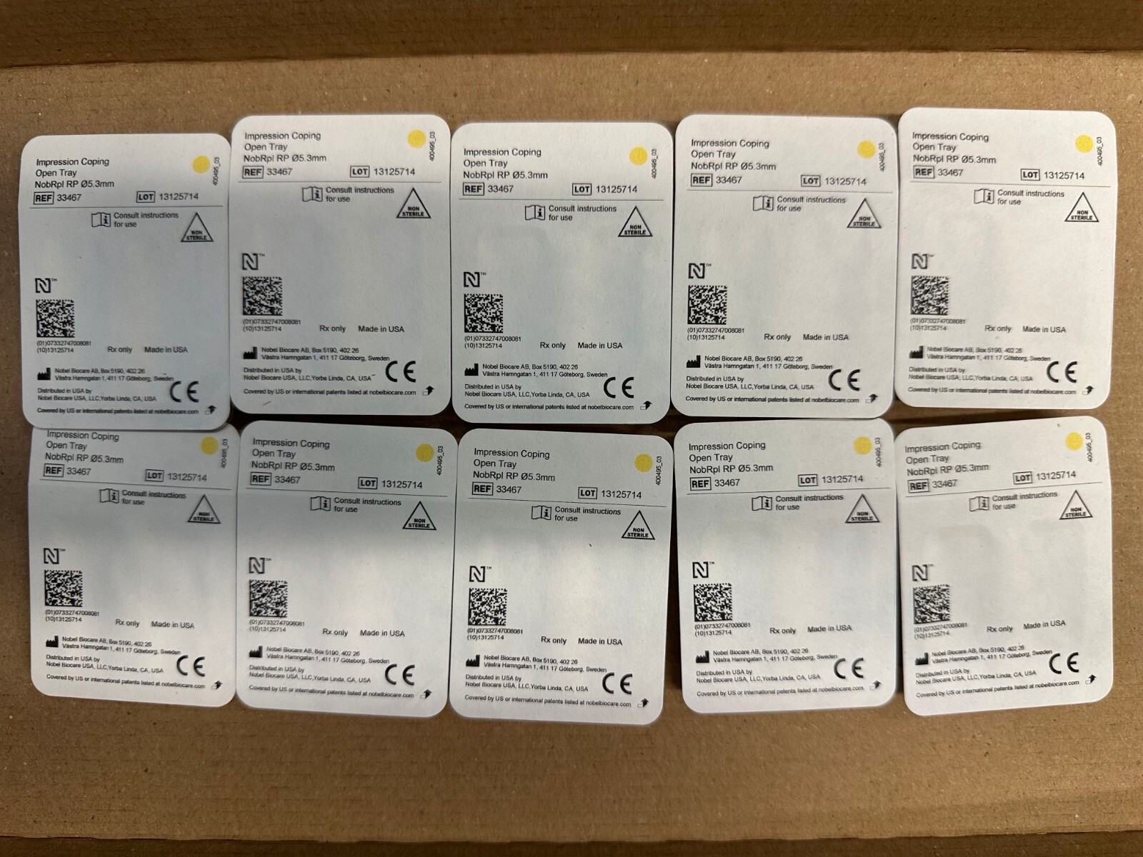 Nobel Biocare RP Trilobe Open Tray Impression Coping (REF 33467)
