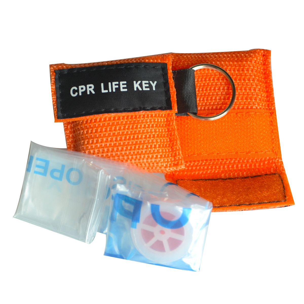 6PCSFirst aid resuscitation CPR Life Key CPR face shield key-ring Mouth to Mouth