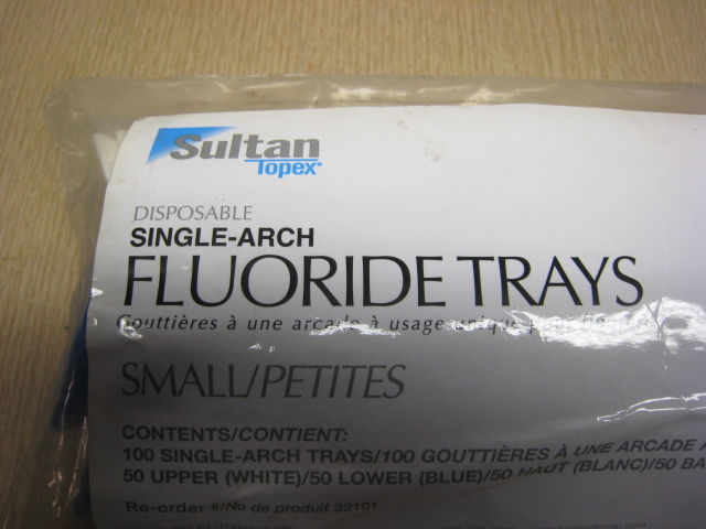 NEW Sultan Single-Arch Disposable Fluoride Trays AD32101 Small 100pkg