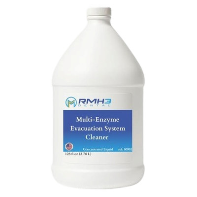 RMH3 Dental Multi-Enzyme Evacuation System Cleaner, Concentrated 1 Gallon, Singl