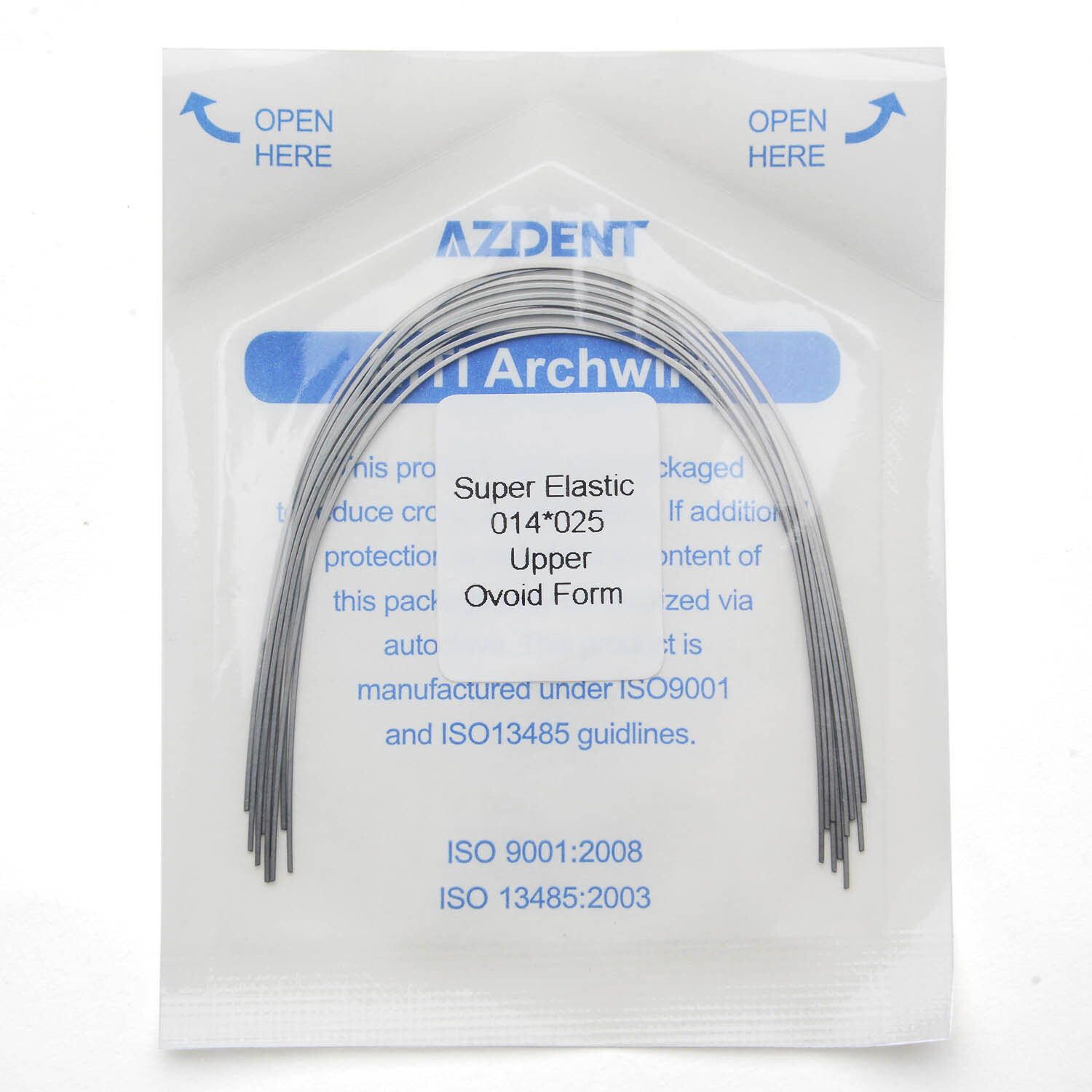 10*AZDENT Dental Orthodontic Super Elastic Niti Rectangular Arch Wire Ovoid Form