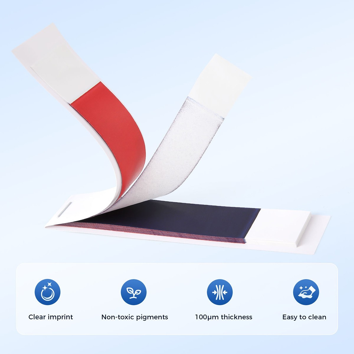 144 Sheets Dental Articulating Paper Hydrophobic Double Sided Strips Bite Paper
