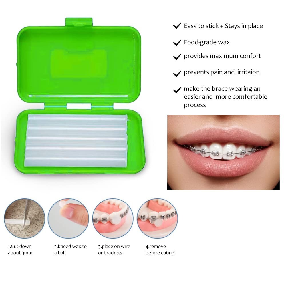 smillsu 2 x Portable Orthodontic Oral Care Kit, Travel 1 Count (Pack of 1)
