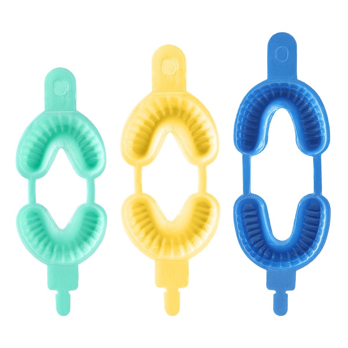 Dental Disposable Fluoride Foam Trays Materials Tray Dual Arch Trays S/ M/ L