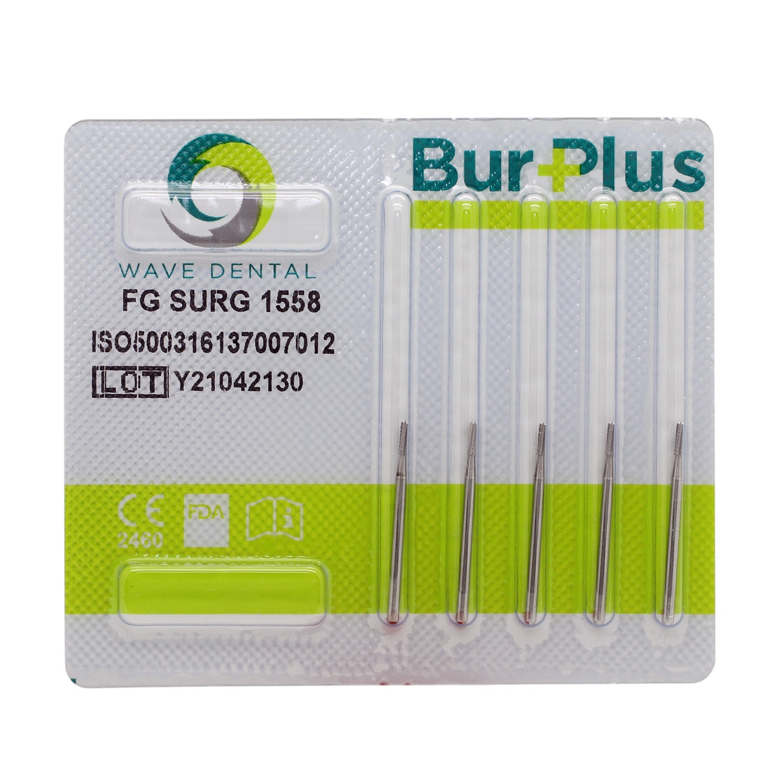 Wave Dental Surgical Burs 25mm Tungsten Carbide Dome Fissure FG SURG 1557 1558