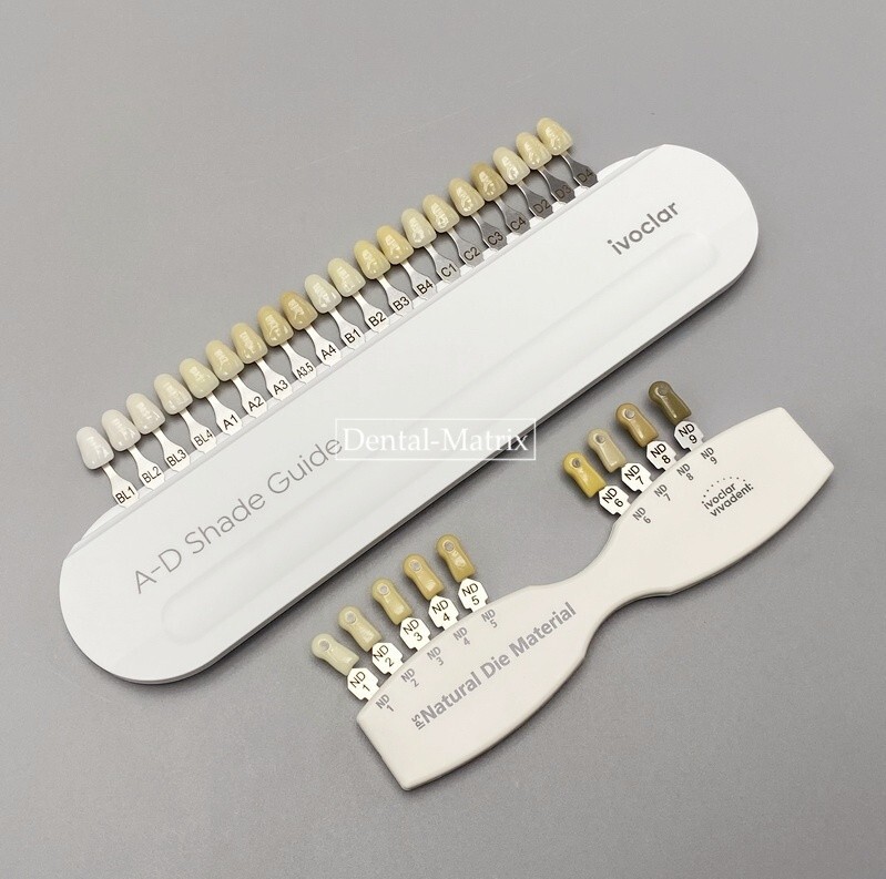 Ivoclar Vivadent Dental Teeth Bleaching Shade Guide ND 9 A-D 20 IPS Natural Die