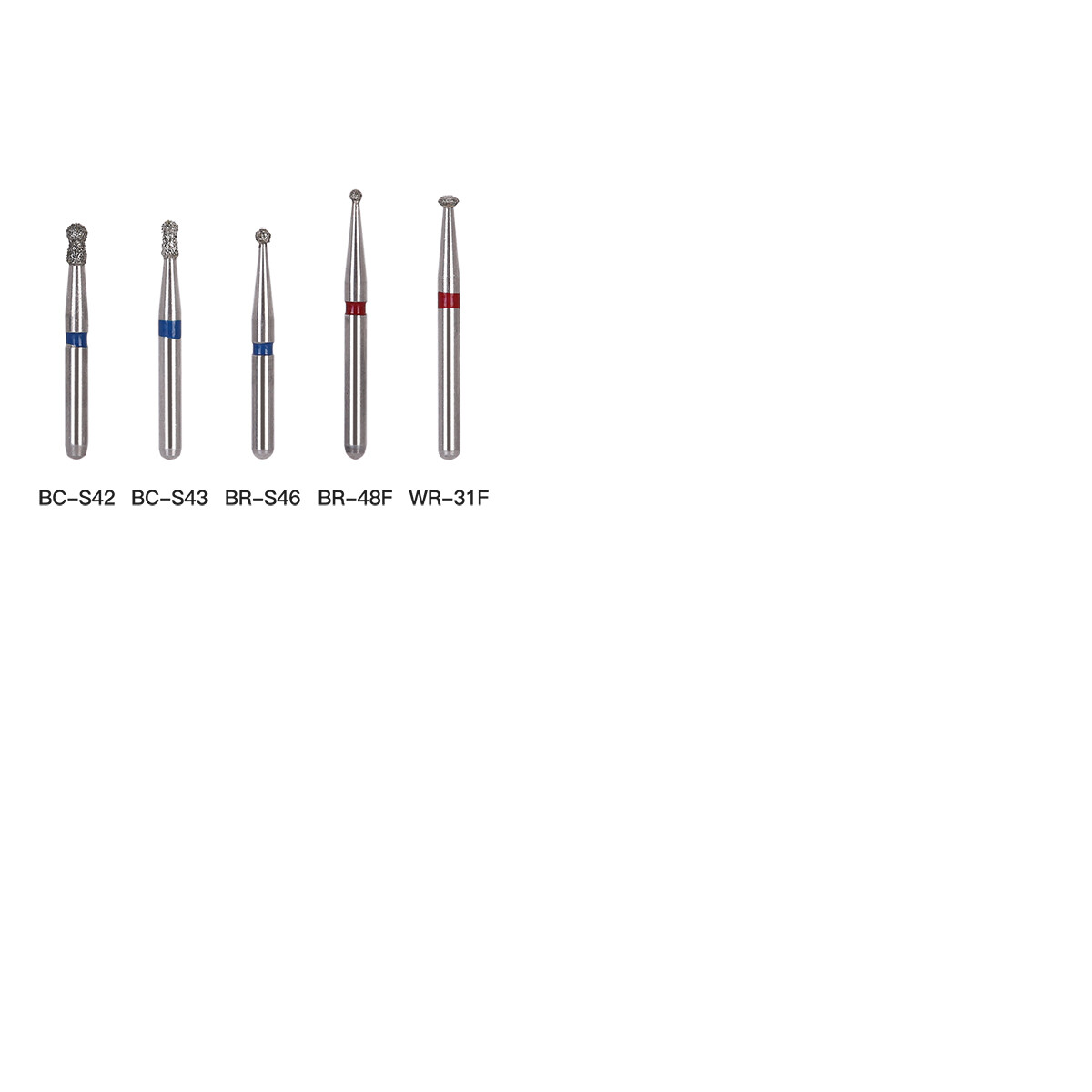 AZDENT 100Type Dental Diamond Burs FG Drill For High Speed Handpiece 1.6mm