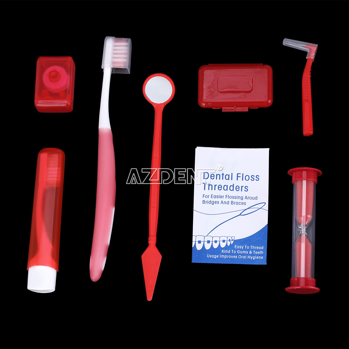 20 Sets Dental Teeth Floss Oral Cleaning Care Orthodontic Brush Toothbrush Kit