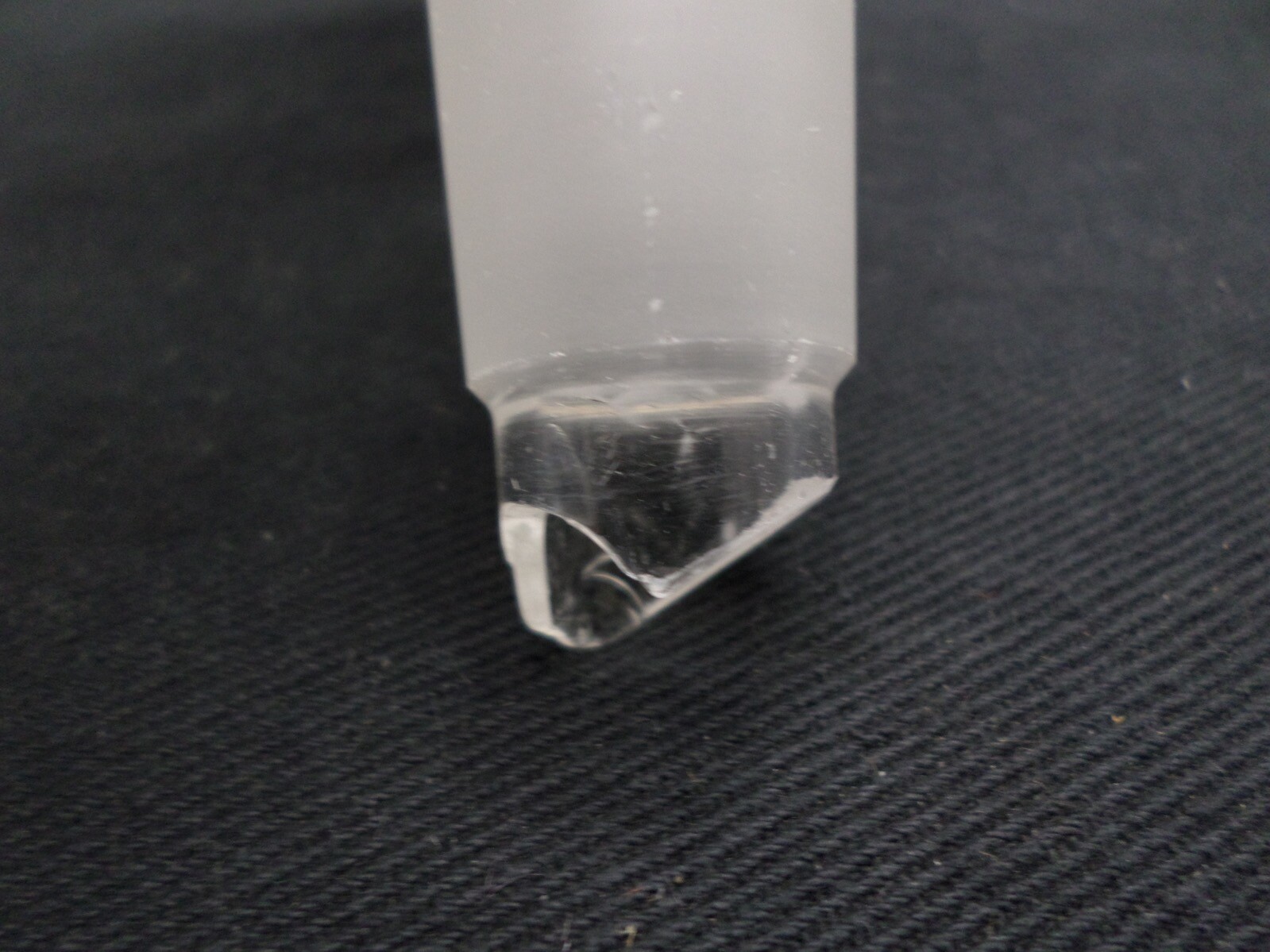 KONTES Glass 24/40 #5 or #6 Top Pluro Stopper Vacuum Filtration Adapter Chipped