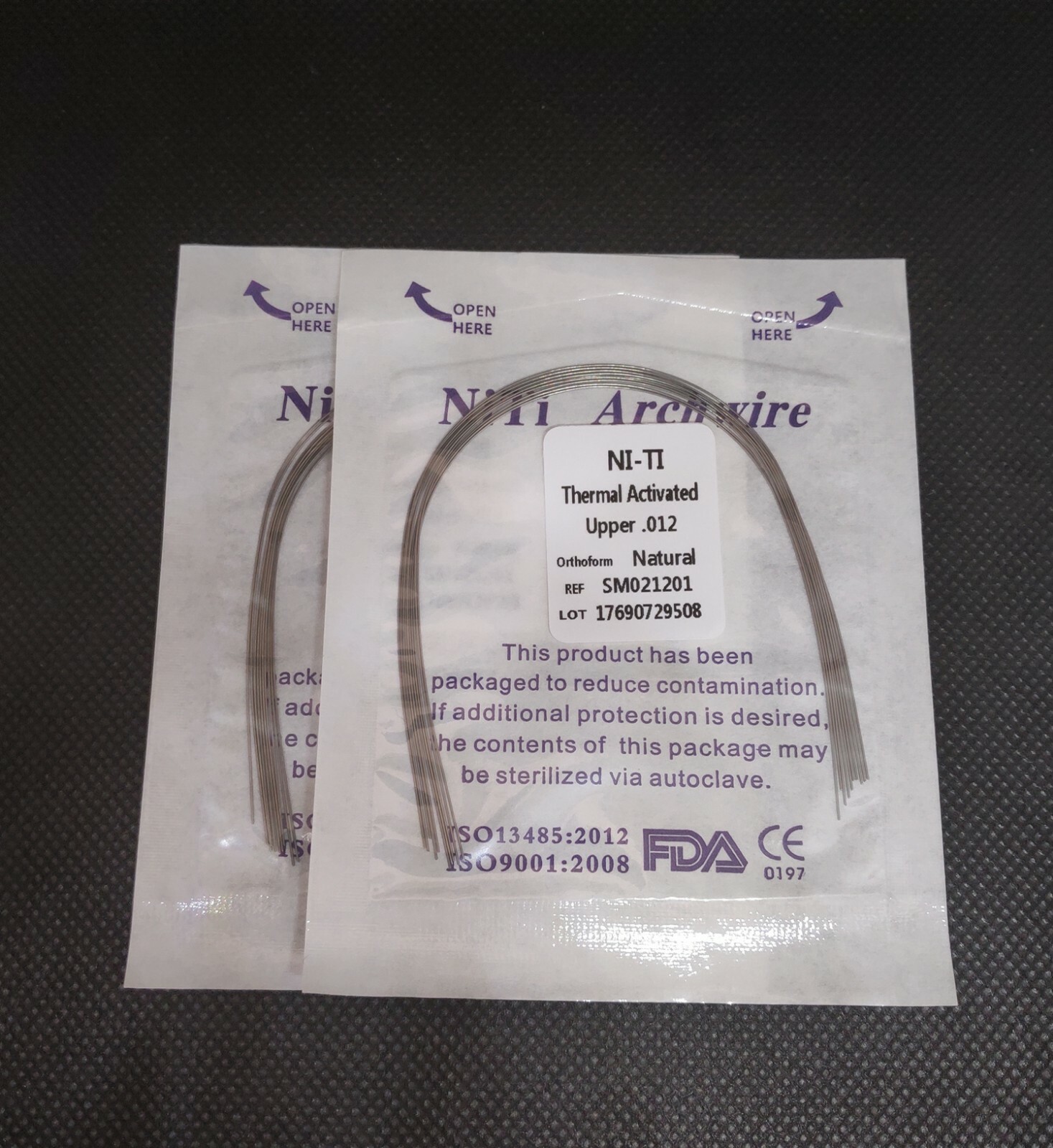 Dental Orthodontic Thermal Activated Niti Wires Round Arch Wires Natural Form