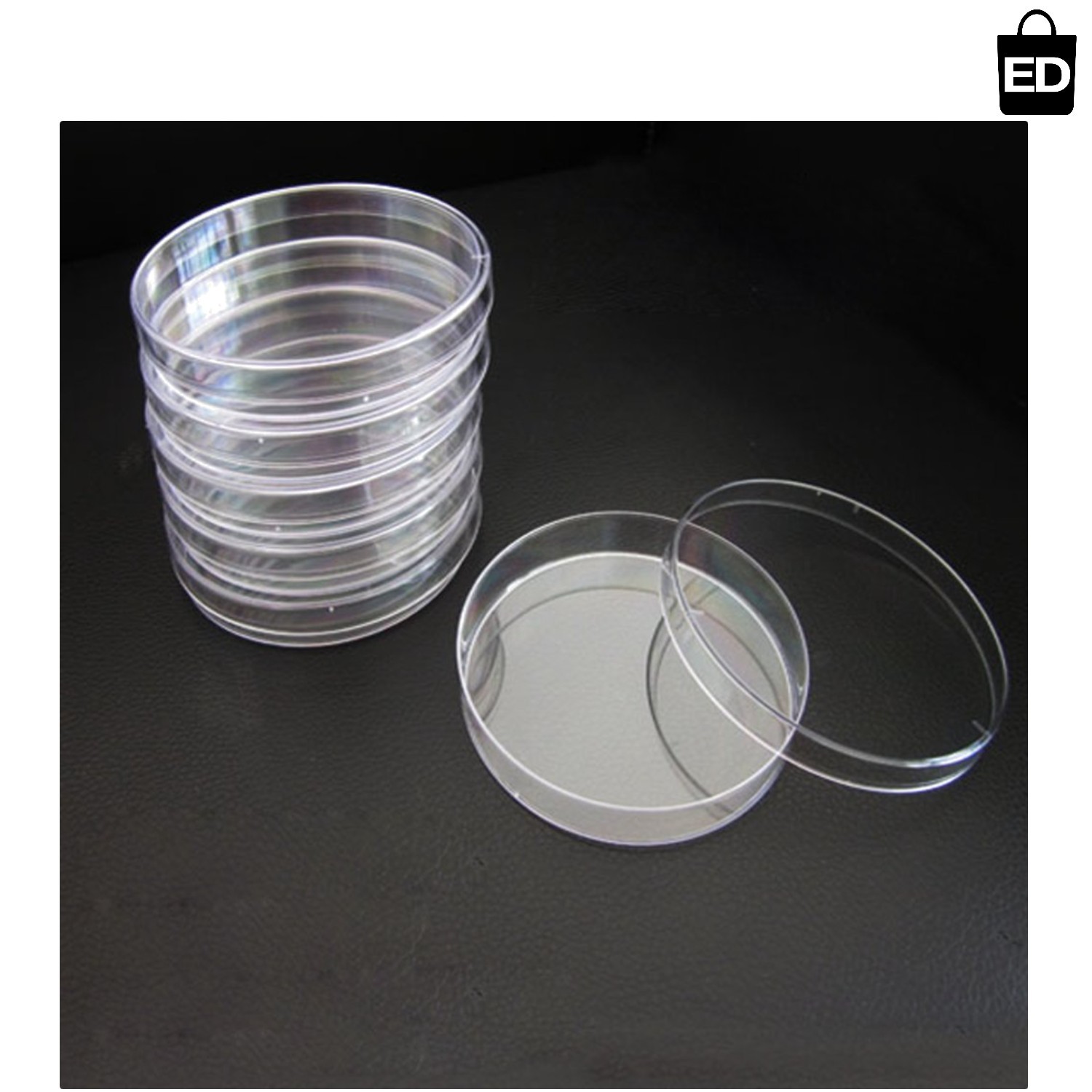Sterile Plastic Petri Dish Set 35x12mm – Pack of 10 with Lids for Microbiology