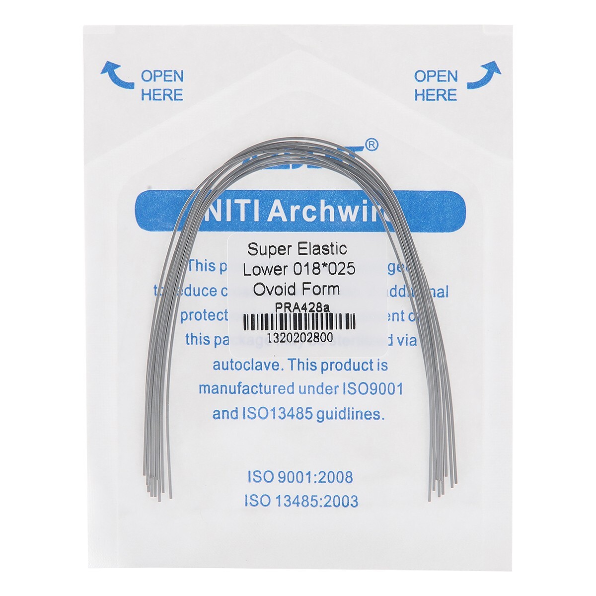 AZDENT Dental Orthodontic Super Elastic Niti Arch Wires Rectangular Ovoid/Nature