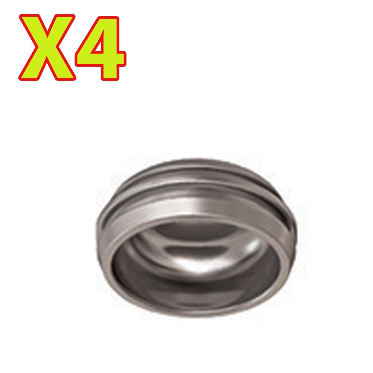 Metal Caps Housing For Overdenture Abutment Removable Titanium (4 Pack)