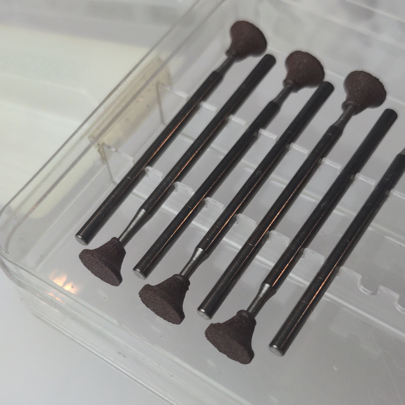Metalor CERASIV Brown 2 Rubber Polishers HP Long Straight Shank (7 Pieces)