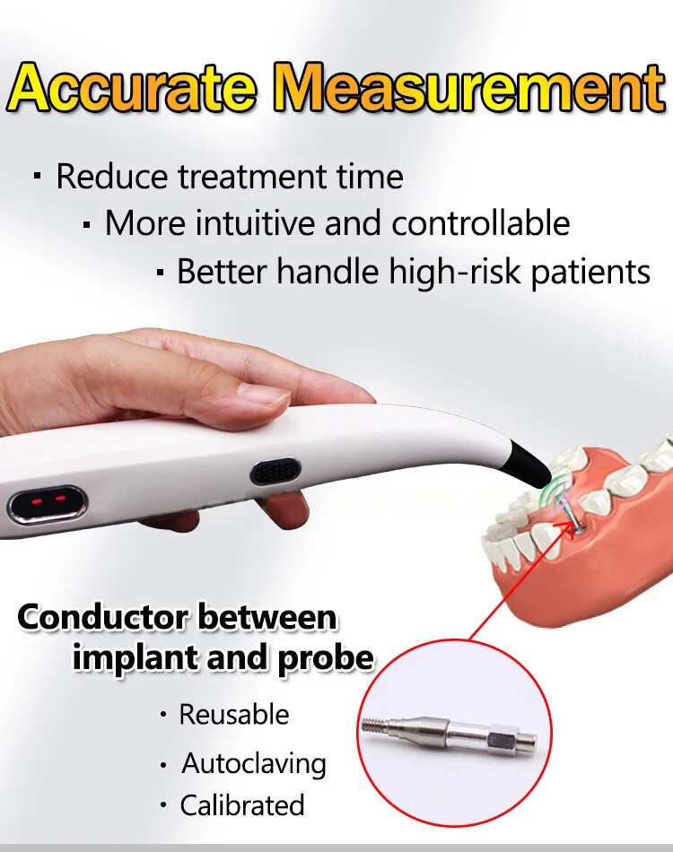 Dental Monitor Osseointegration RFA Inplant Stability Measurement Test Unit ISQ
