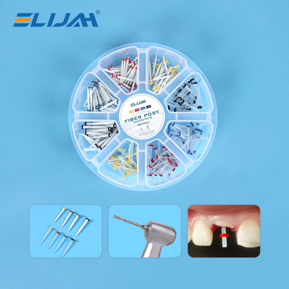 Dental Fiber Post Kit Mixed/Screw/Straight Post Quartz Glass Thread Pile 1Box-US