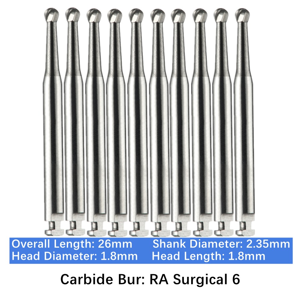 Vakker 10PC/PACK Dental Low Speed Carbide Burs Tungsten Latch Type LA RA SURG