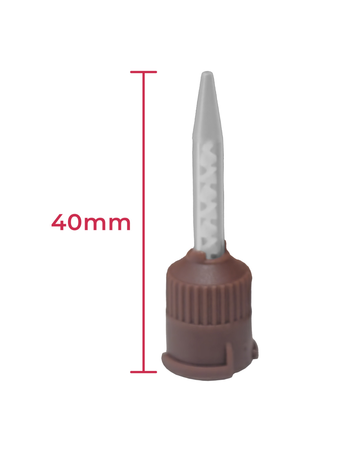 Dental HP Brown Mixing Tips for Premier Implant Cement, ZRCem, Nextemp 50/PK