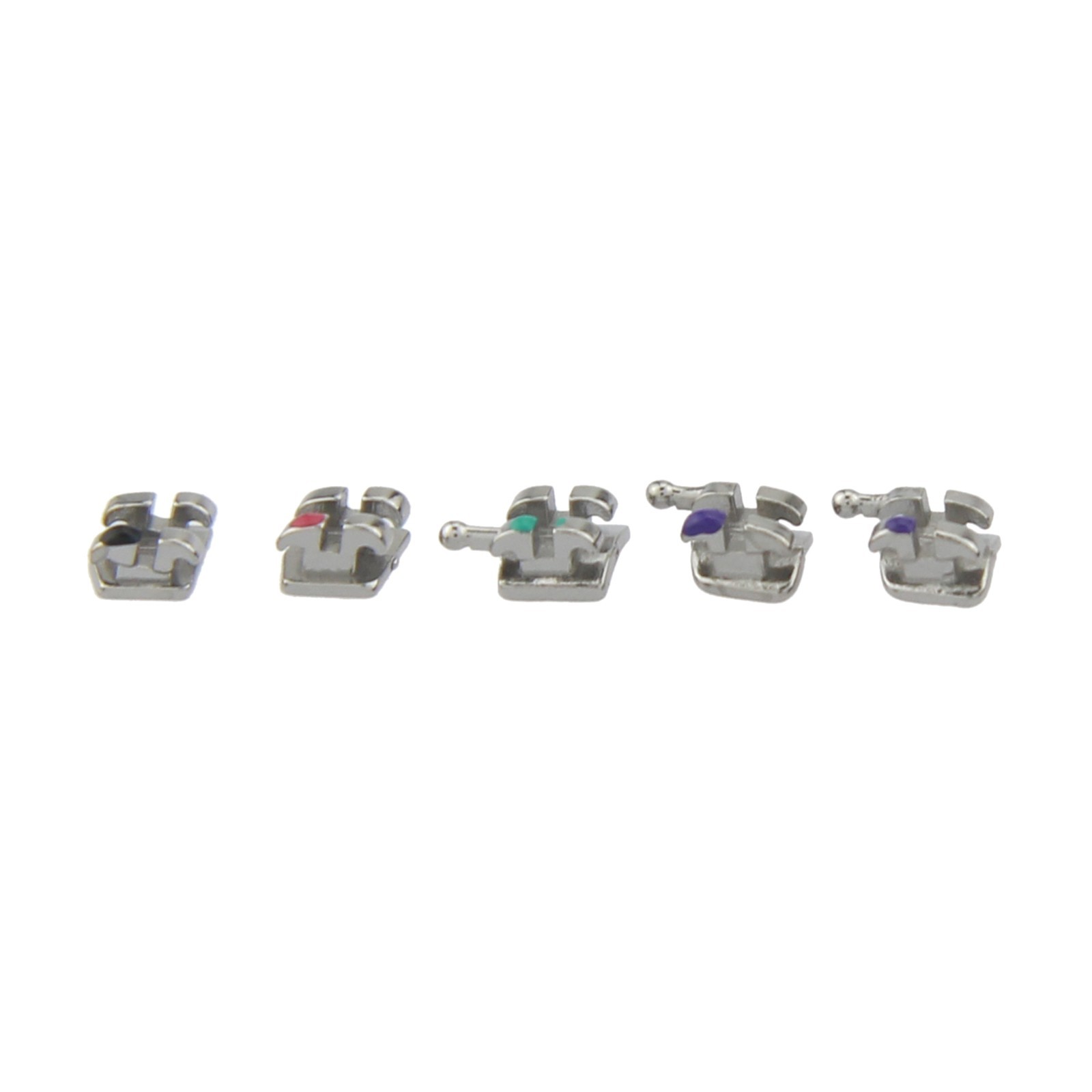 Dental Orthodontic Metal Brackets Braces Mini MBT Roth 022 345 Hooks 5-5 MIM
