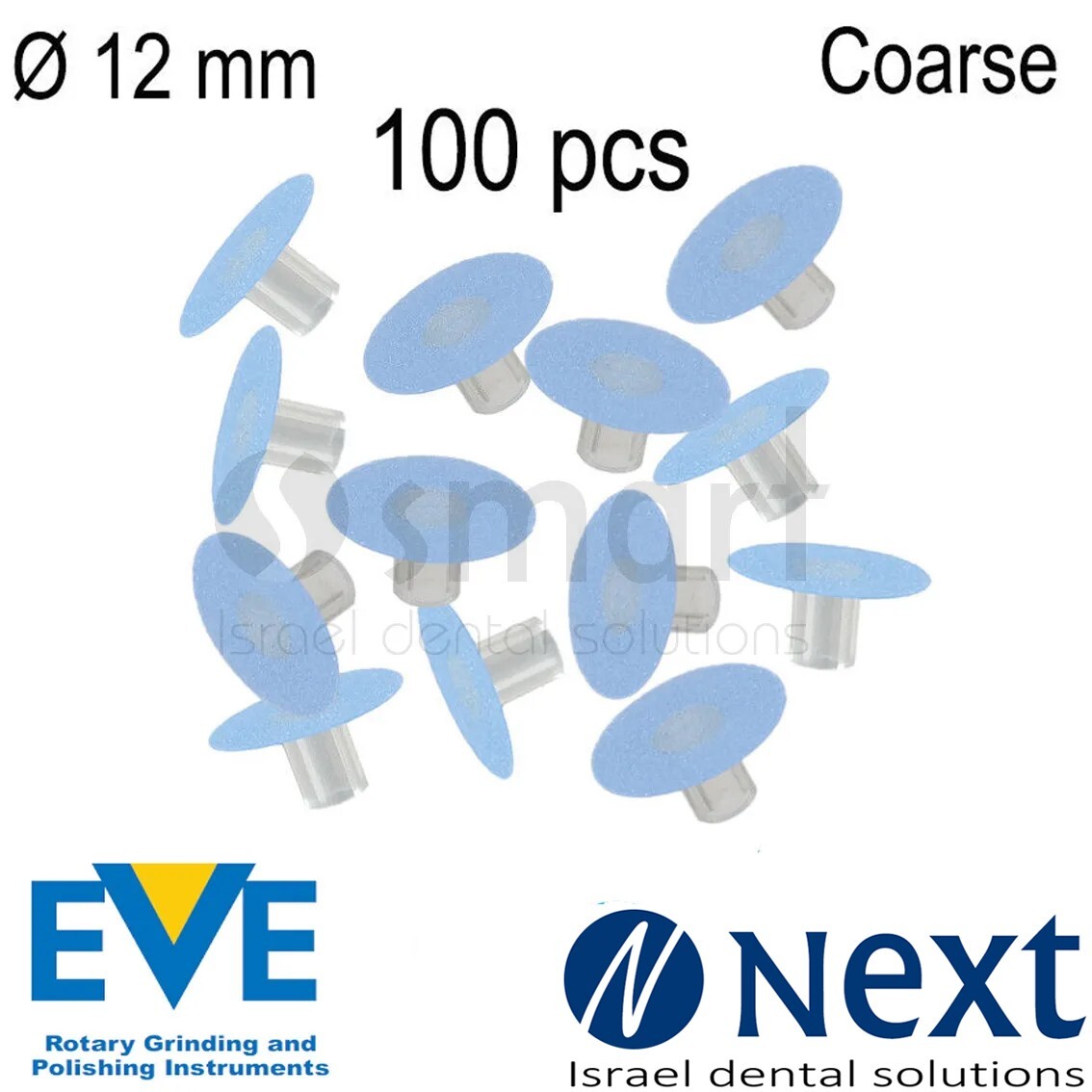 Dental polishing stem discs composite coarse mandrel included EVE Germany 100 pc