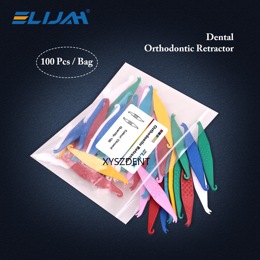 Dental Orthodontic Elastic Placer Hooks For Braces Elastic Rubber Band 50/100Pcs