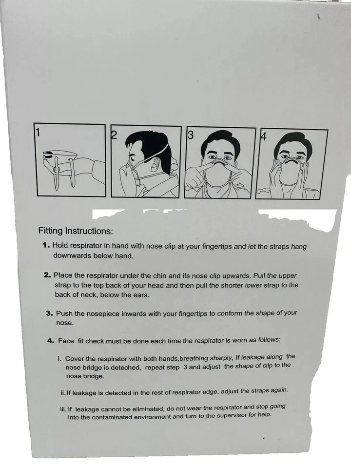 N95 Niosh FLTR Niosh 20 pcs Particulate Respirator