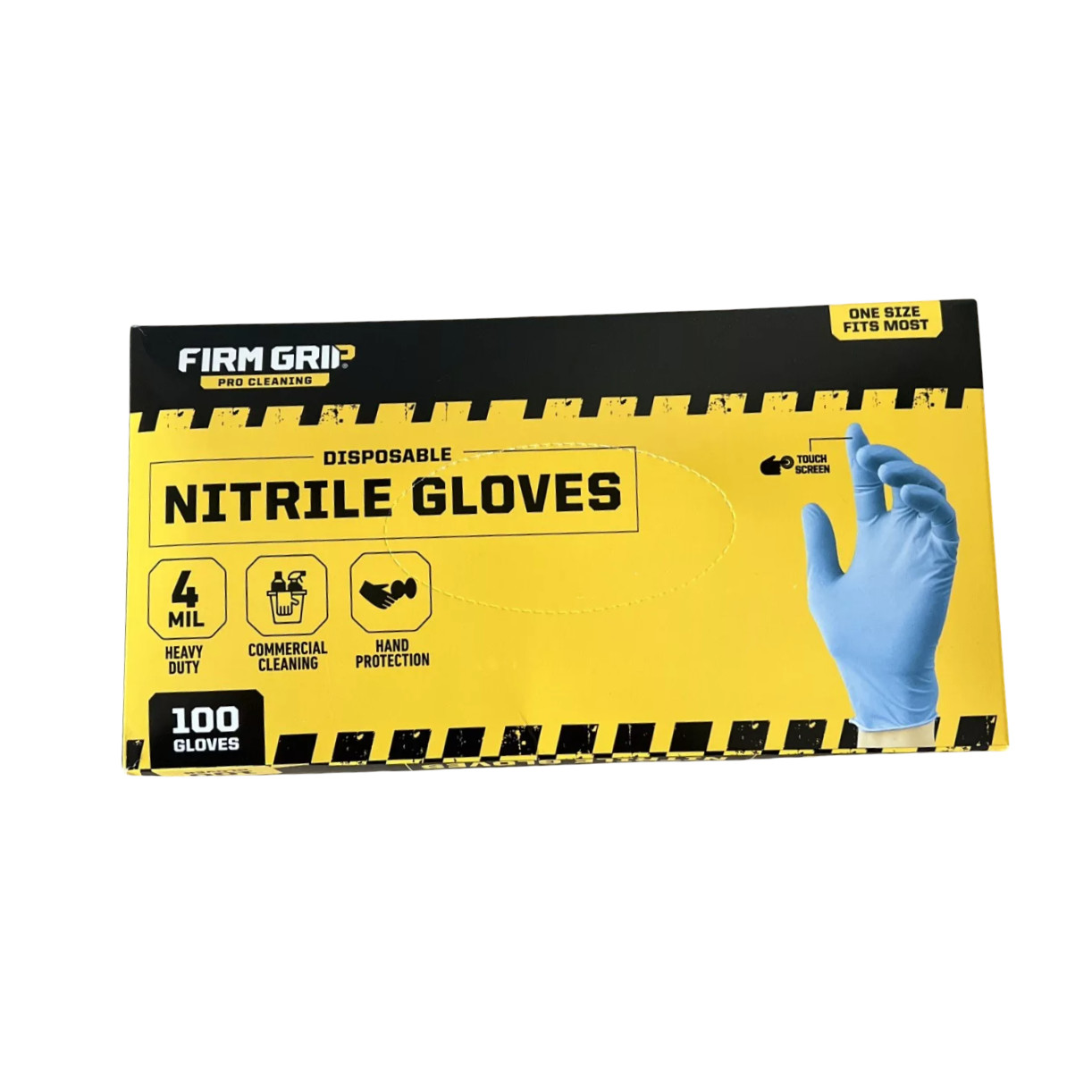 10 Packs Firm Grip Nitrile Gloves Hand Protection Disposable 4 Mil 100 Count
