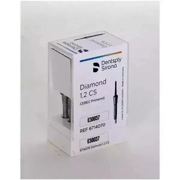 Dentsply 6714070 CEREC Primemill Diamond Milling Burs 1.2 CS 1.2 mm free shipp..