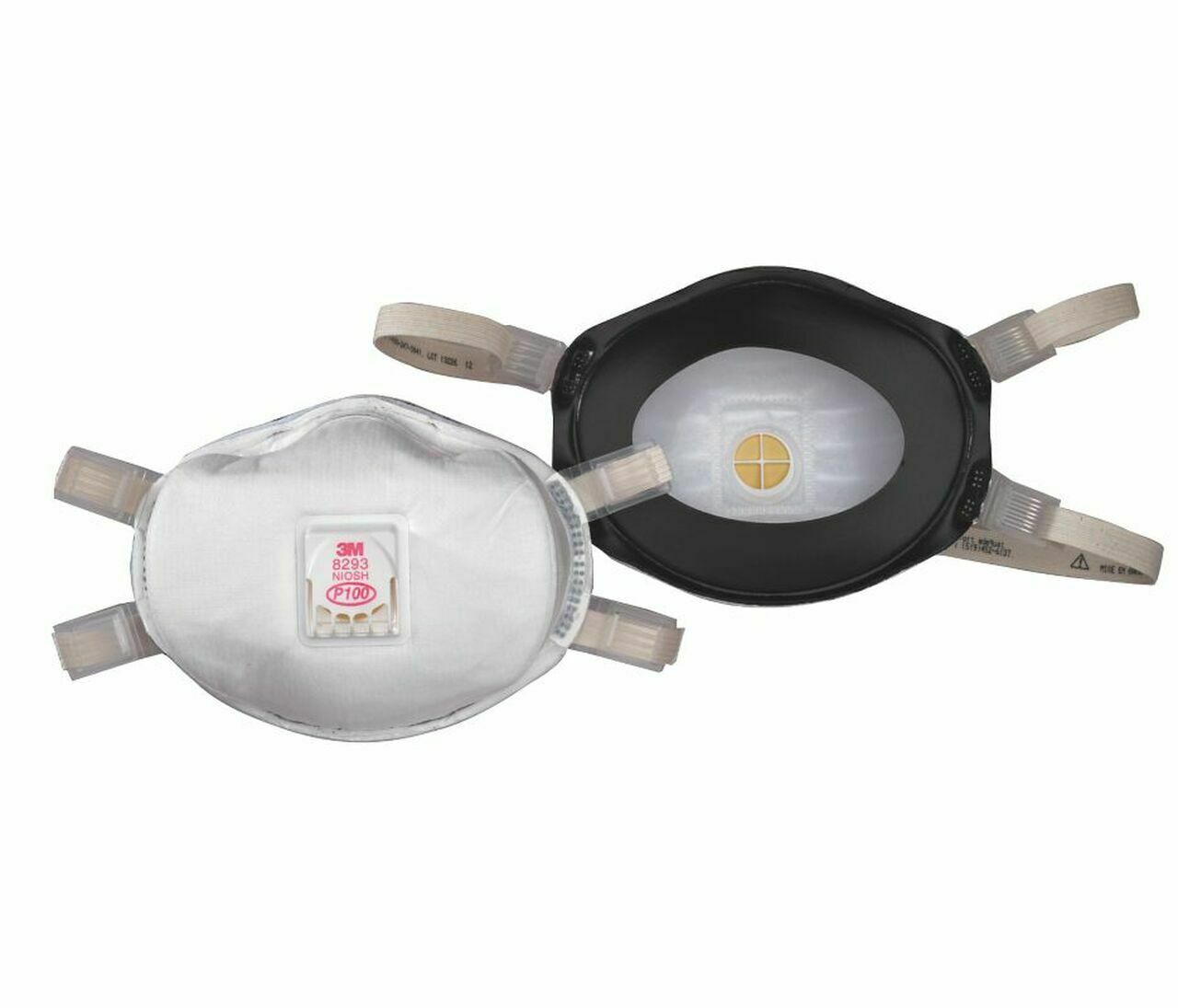 Genuine 3M 8293 P100 Disposable Particulate Respirator Adjustable Face Mask