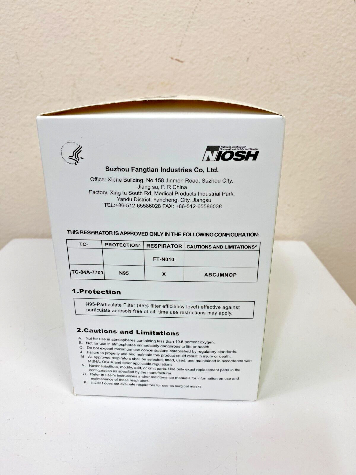 FLTR NIOSH Certified 20 Pack N95 Pure Protection Respirator Face Masks (SEALED)