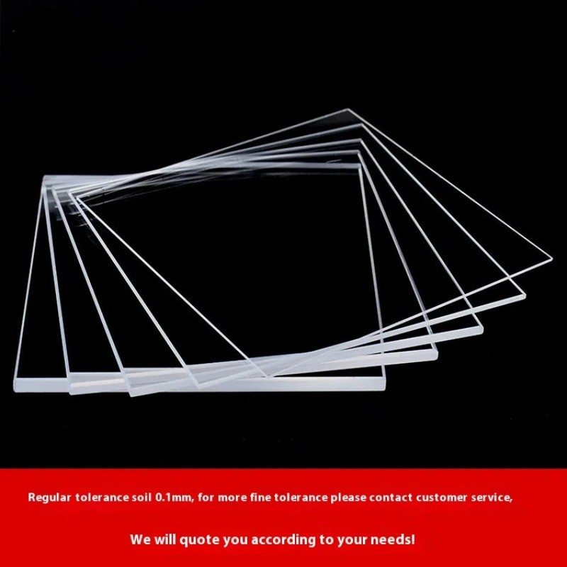 1PC 100x100mm High-Temperature Resistant High-transparency UV Quartz Sheet