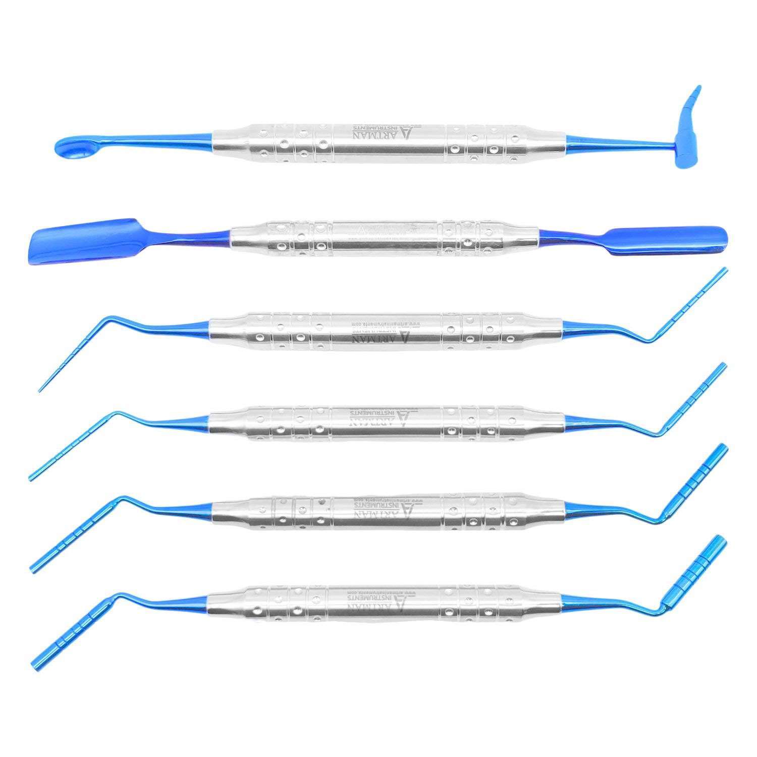 Artman Instruments Implant Bone Graft-Carrier Pluggers and Packer, 6/Pk