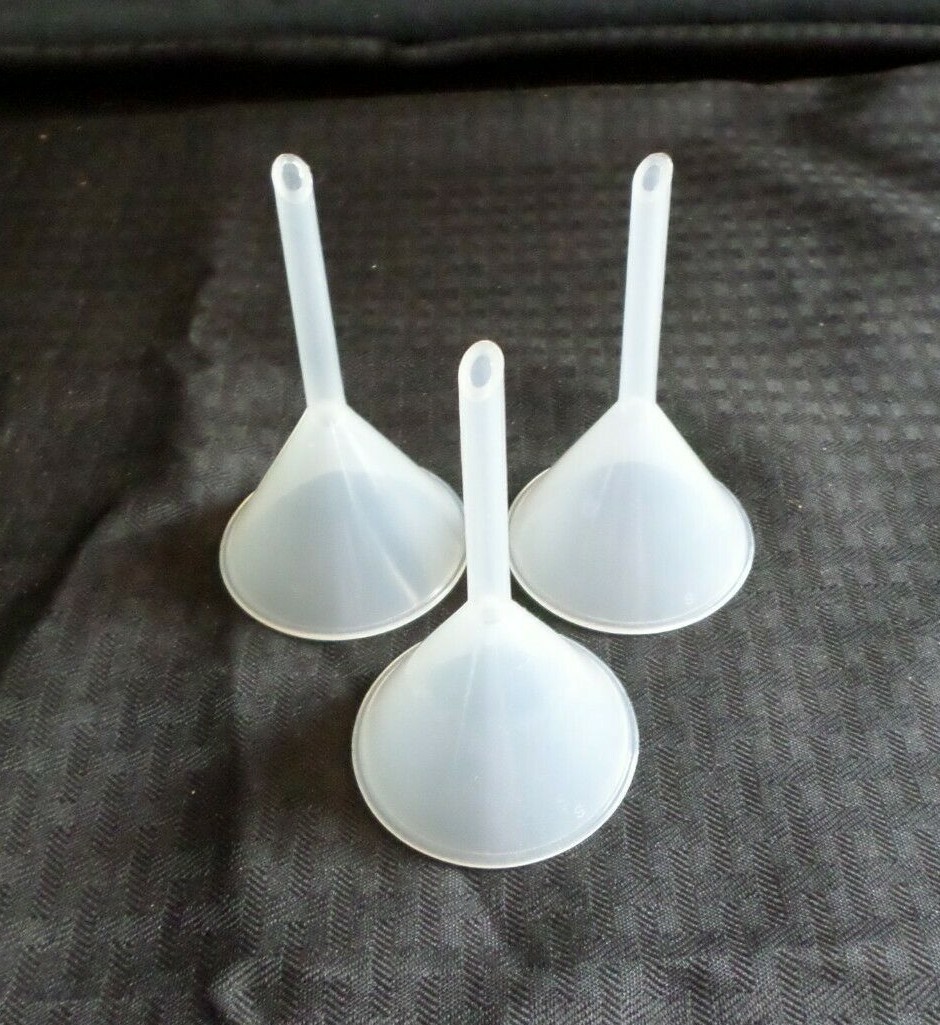 (3) Polypropylene 55mm Analytical Funnel with Standard Stem, 14676