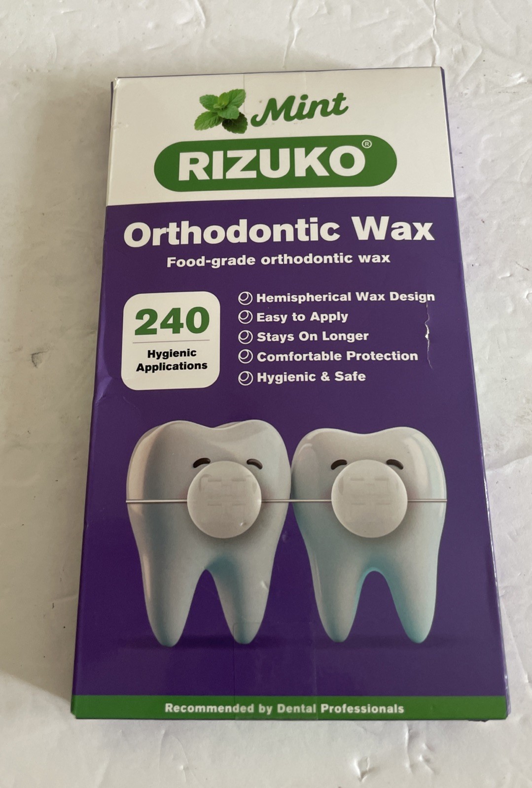 RIZUKO Orthodontic Wax for Braces – 240 Dental Dots | 240 Count, White