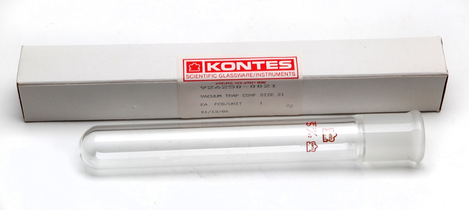 KONTES Scientific Instruments Vacuum Trap SZ. 21 1986926250-0021 NOS