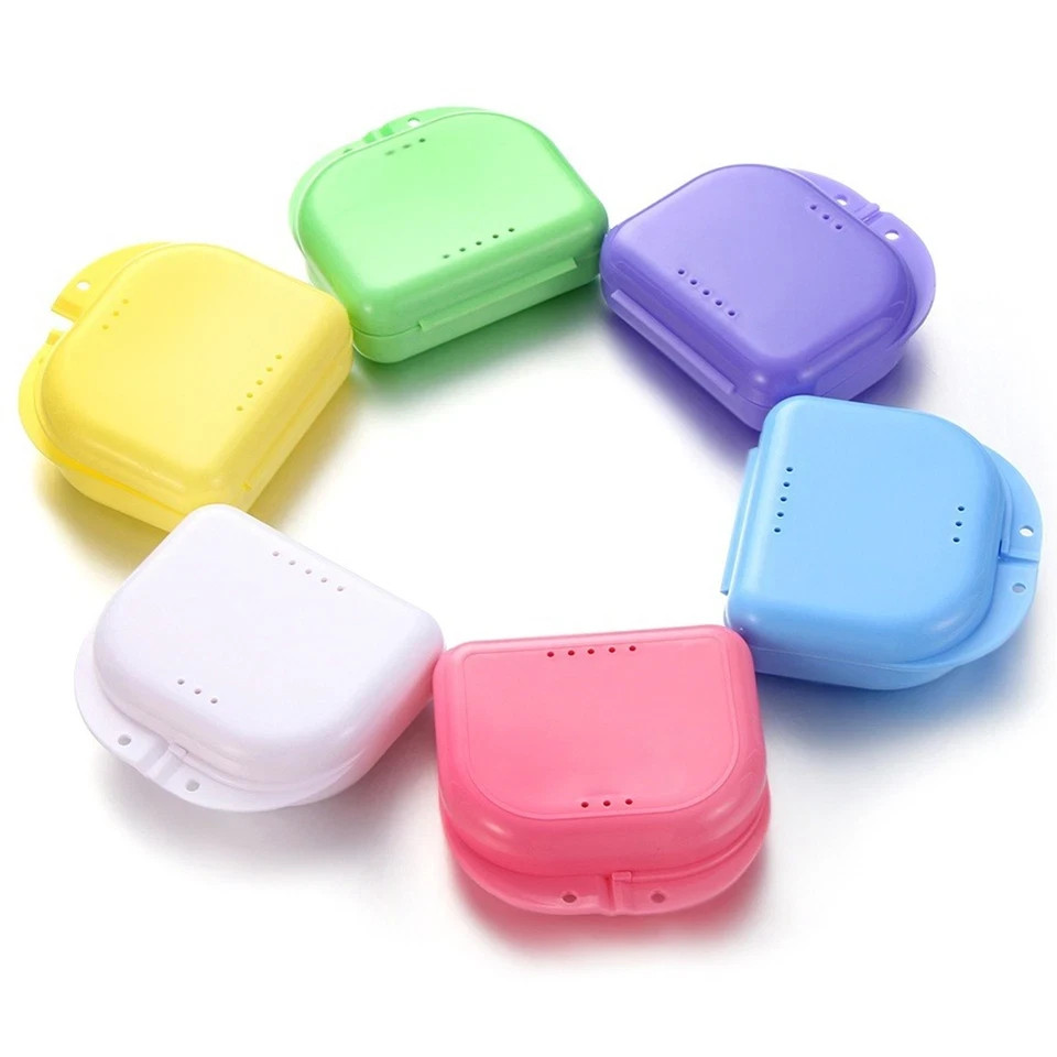 Dental Orthodontic Retainer Case Teeth Box Denture Sport Mouth Guard Storage